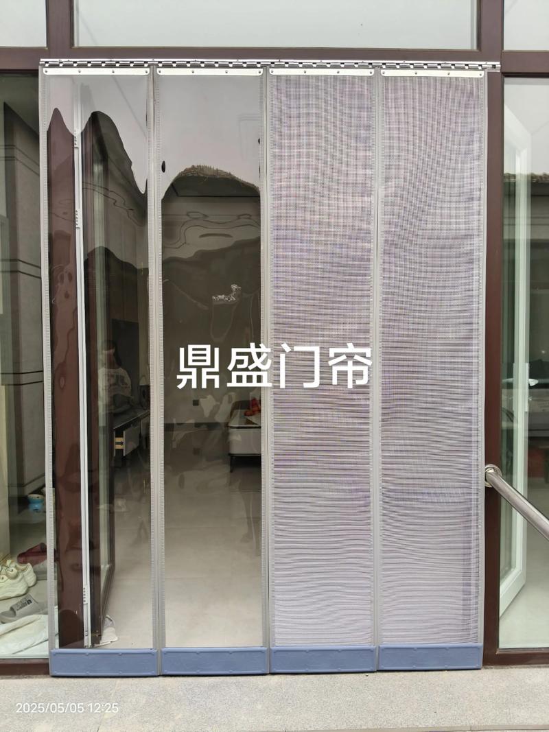 霸州市城五新村定做安装鼎盛牌磁吸门帘 金刚纱网软门帘完工纪实